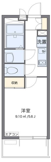 レオパレスＳＨＩＢＩＲＡＫＩ 間取り図