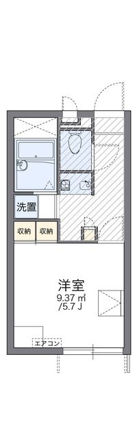 レオパレス三田駅前 間取り図