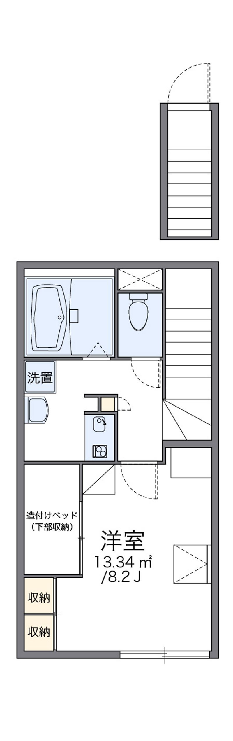 レオパレスボナール 間取図