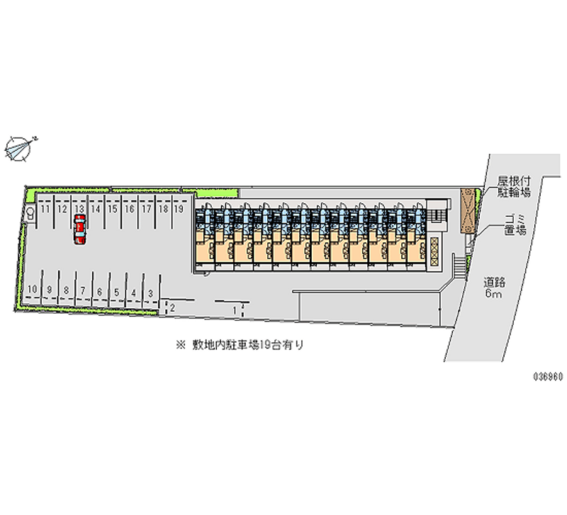 レオパレスグリーングラスⅠ 月極駐車場