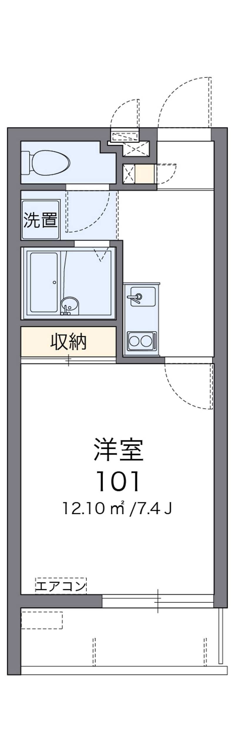 クレイノヴァンヴェール宇栄原 間取図