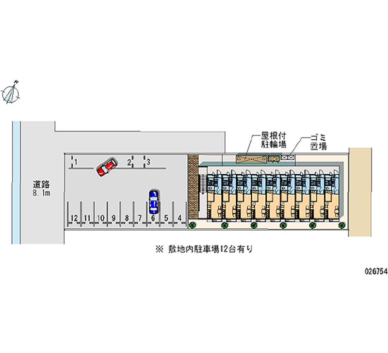 レオパレス明野 月極駐車場