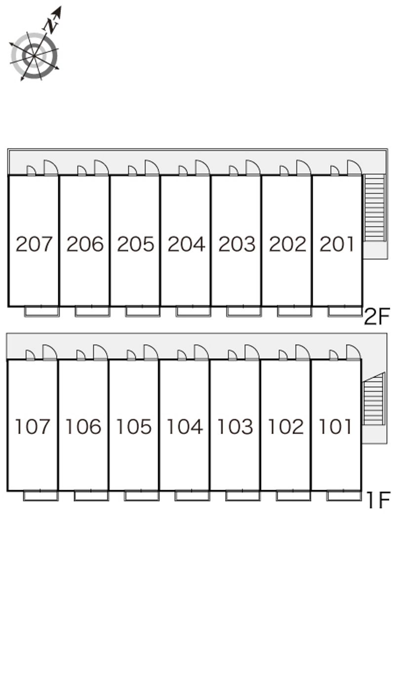 レオパレスガメダ 間取り配置図