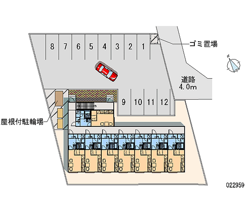 レオパレスルミエール 月極駐車場