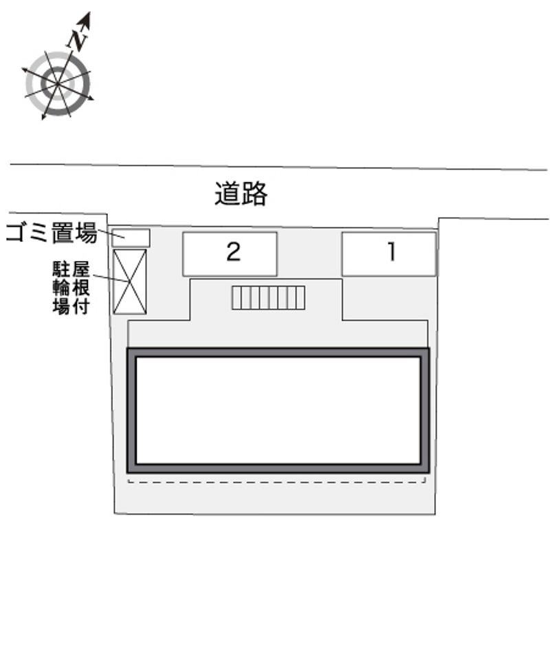 レオパレスソレーユ元宮 配置図