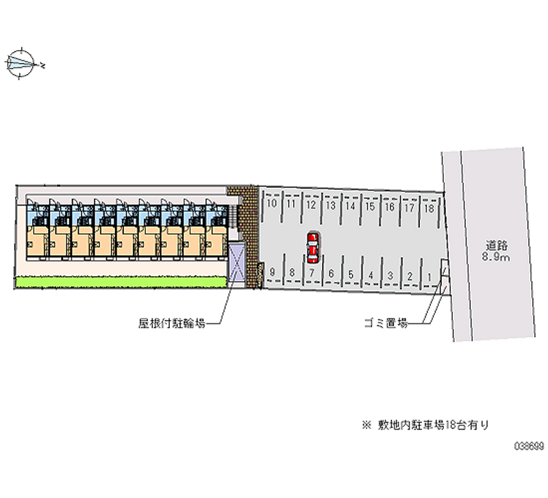 レオパレス天橋立 月極駐車場