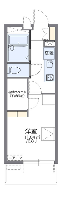 レオパレス真田山 間取り図