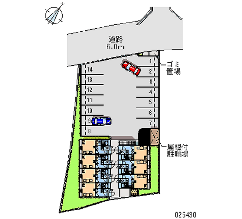 レオパレス新家 月極駐車場