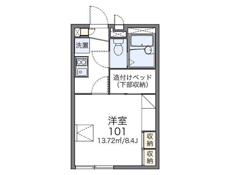 レオパレスファーム　オイカワ 間取図
