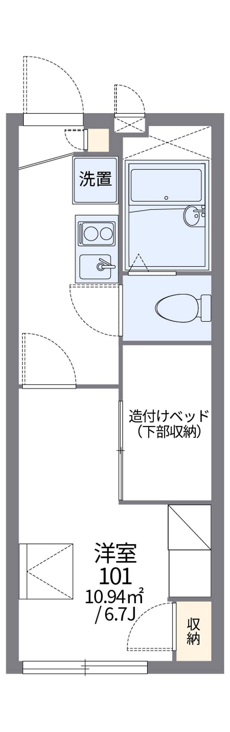 レオパレスＵＲＩＷＡＲＩ 間取図