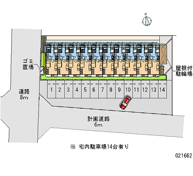 21662 Monthly parking lot