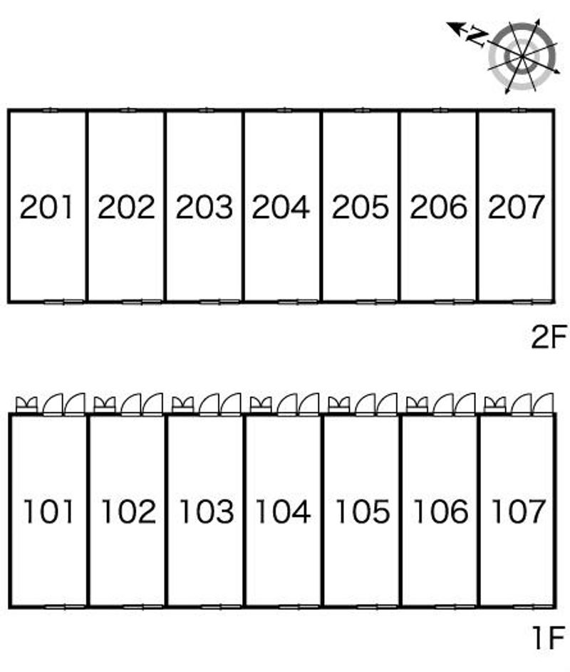 レオパレスＶｅｇｅｔａｂｌｅＹ 間取配置図