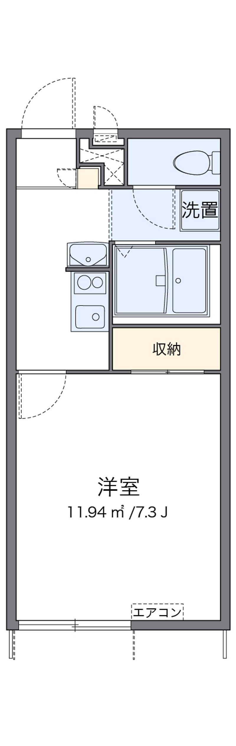 レオパレスＥｎｃｈａｎｔｅ　Ｉ 間取図