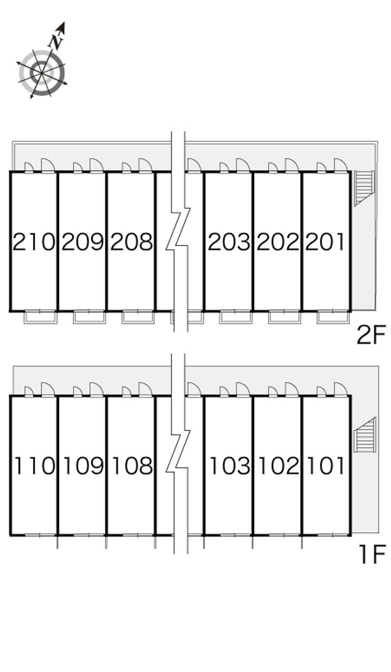 レオパレスアルカンシェル 間取配置図