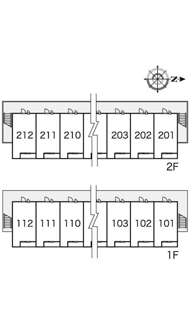 レオパレススカイコート　ナカダ 間取り配置図