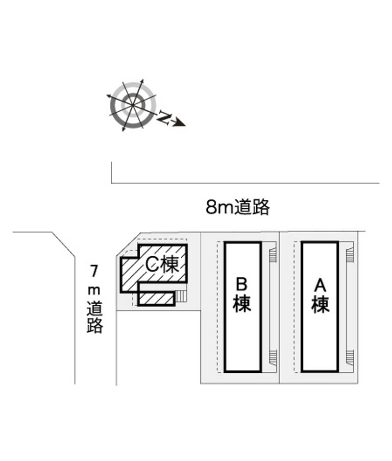 レオパレス亀有第５ 配置図