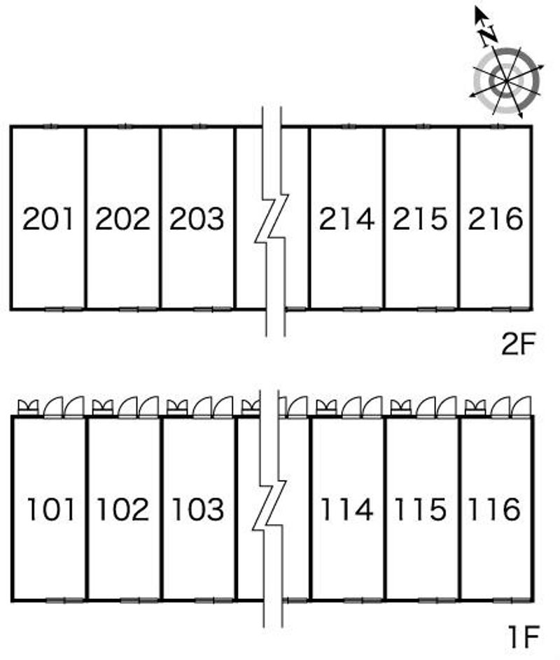 レオパレスイング 間取配置図