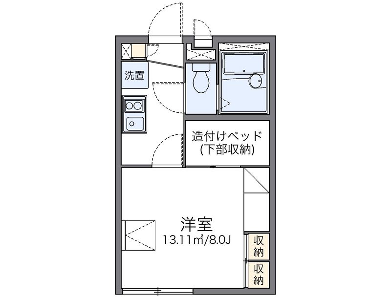 レオパレスプランタン 間取図