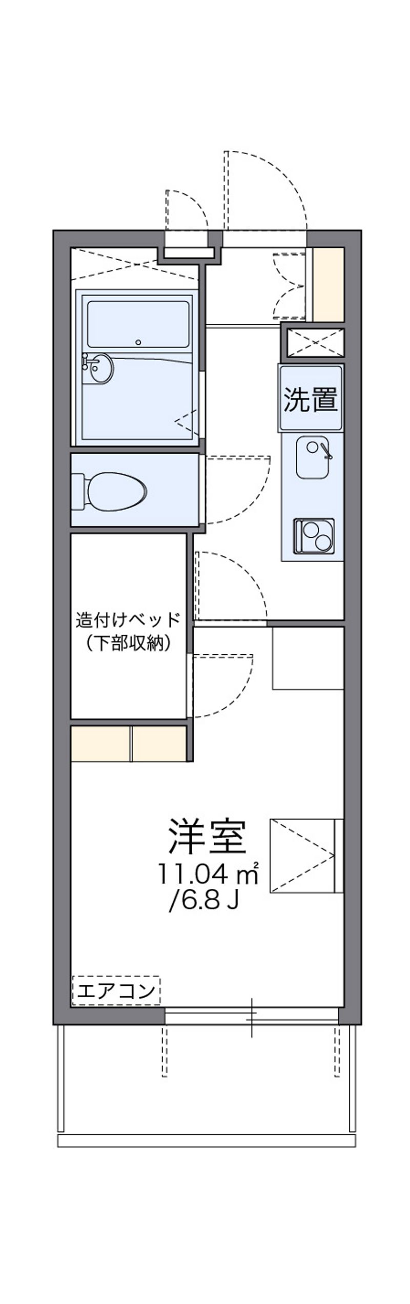 レオパレスＳＵＳＡＮＯ 間取図