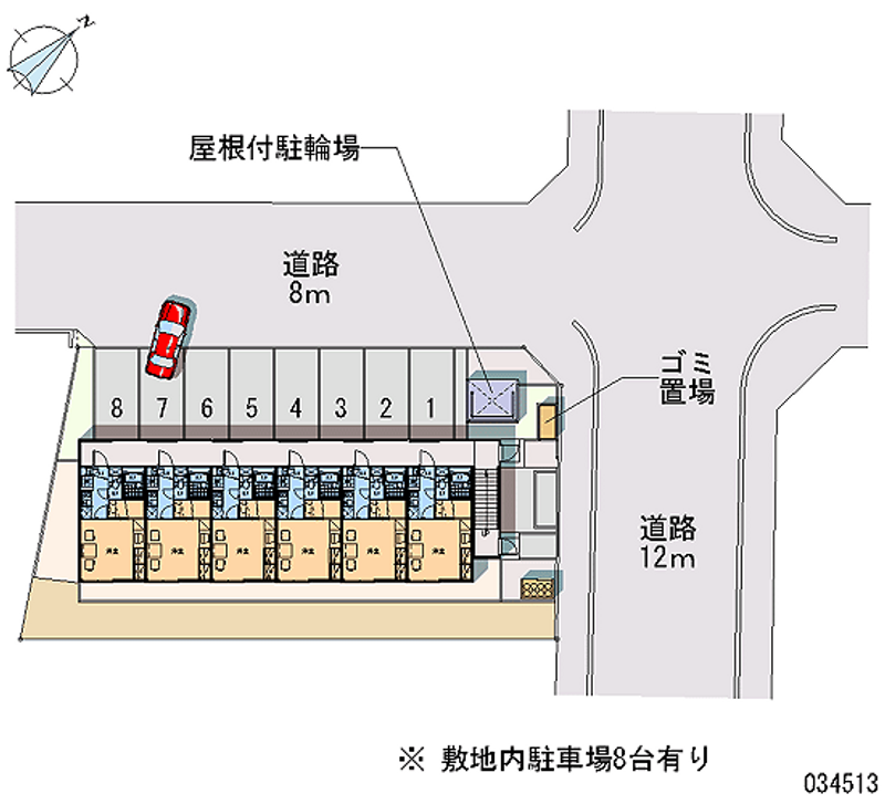 レオパレス柾里 月極駐車場