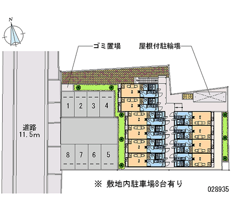 レオパレスヒカリ 月極駐車場