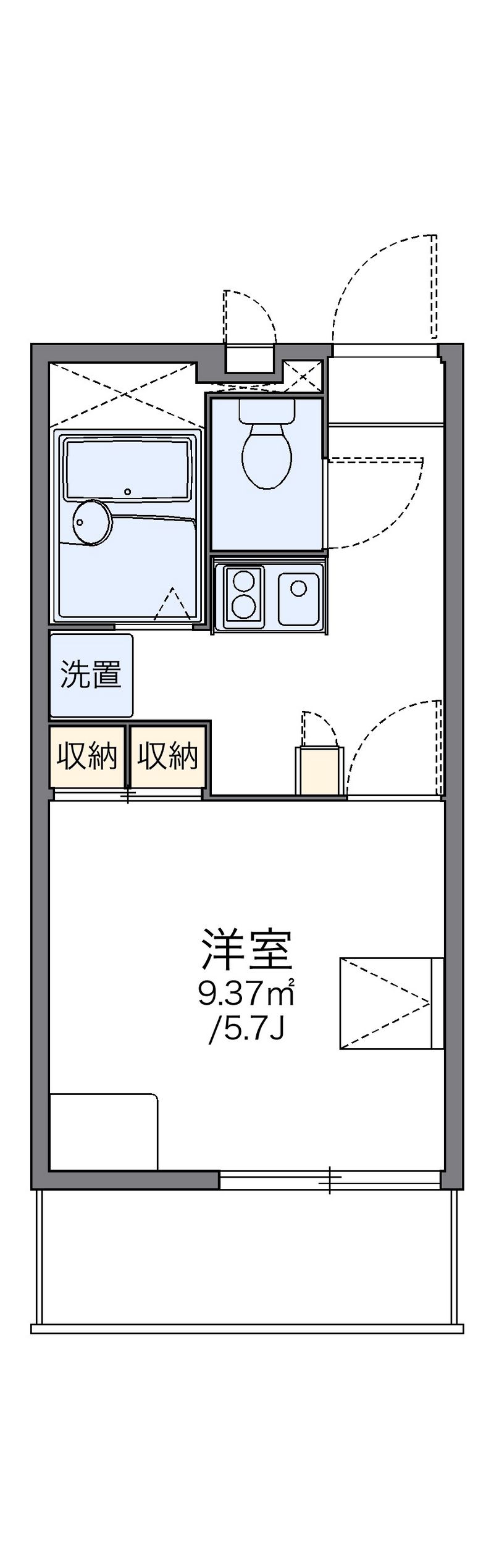 レオパレスオレンジ 間取図