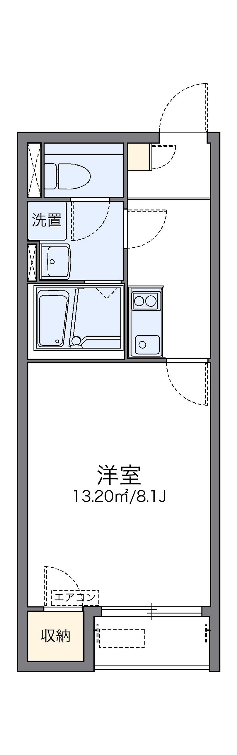 レオネクストこーぽ谷本Ⅲ 間取図