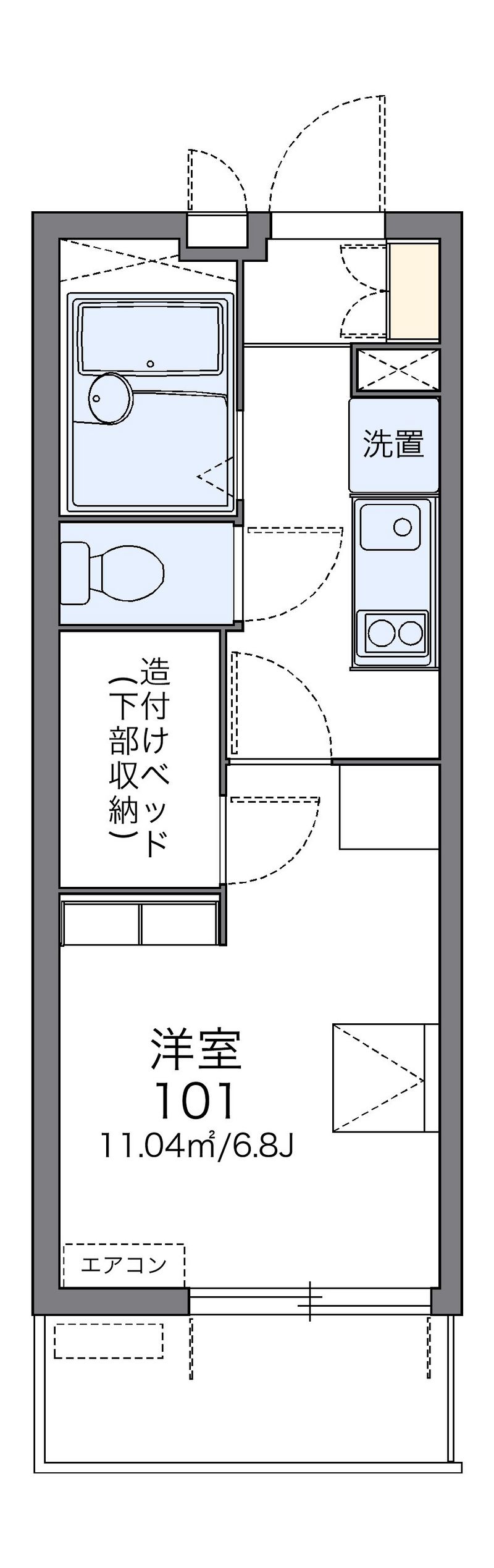 レオパレスＴＯＫＵ 間取図