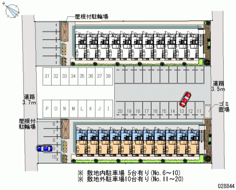 レオパレス小次郎 月極駐車場