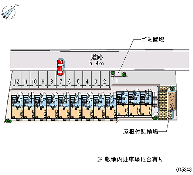 レオパレス充 月極駐車場