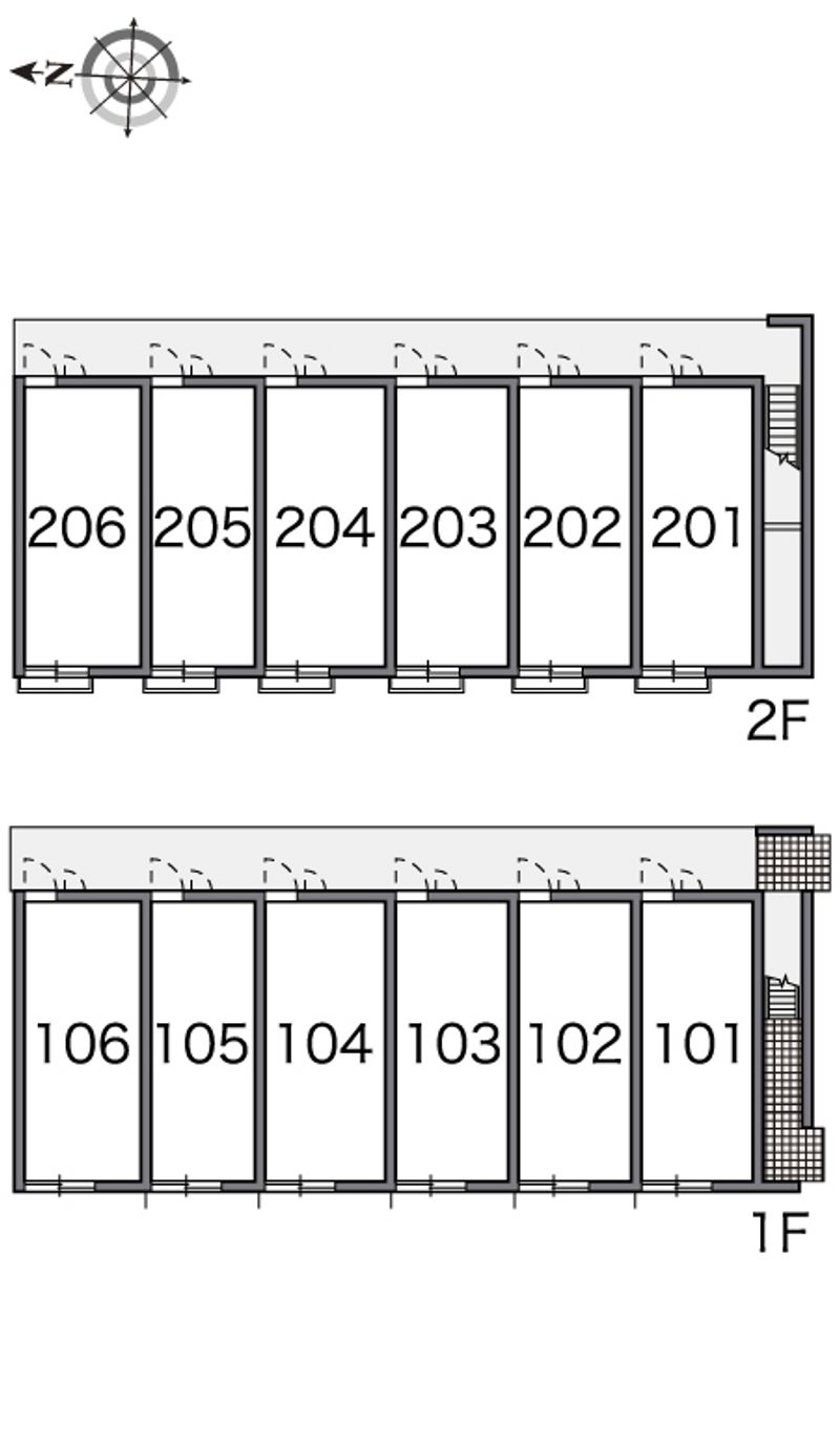 レオパレスグリーンハート 間取り配置図