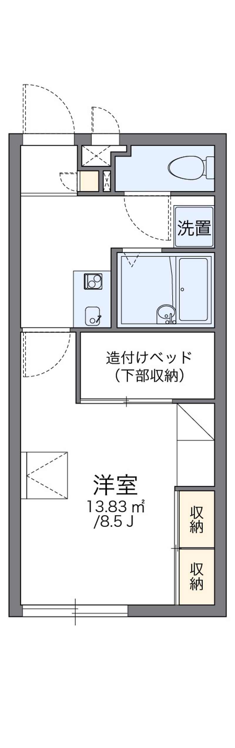 レオパレスＨＩＲＯ大城 間取図