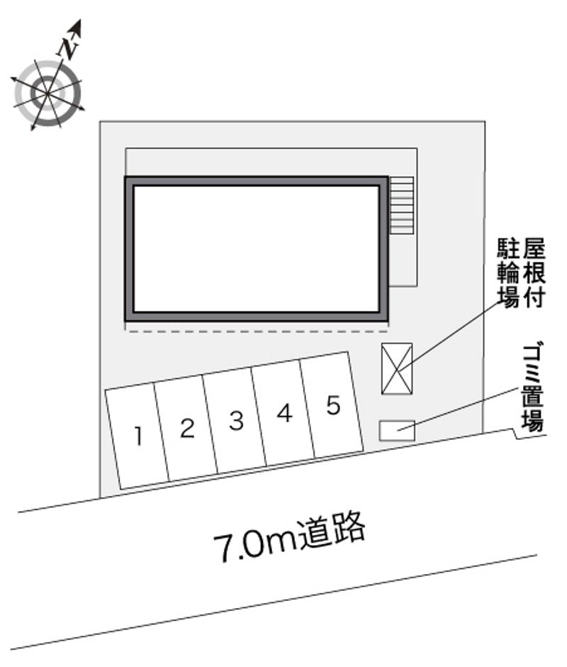 レオパレスアマーレ真駒内 配置図