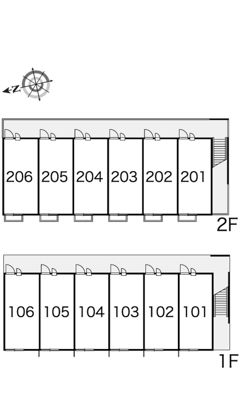 レオパレス杏 間取配置図