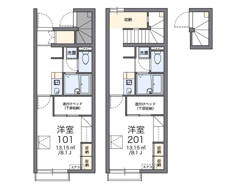 レオパレスリッチＭ 間取図