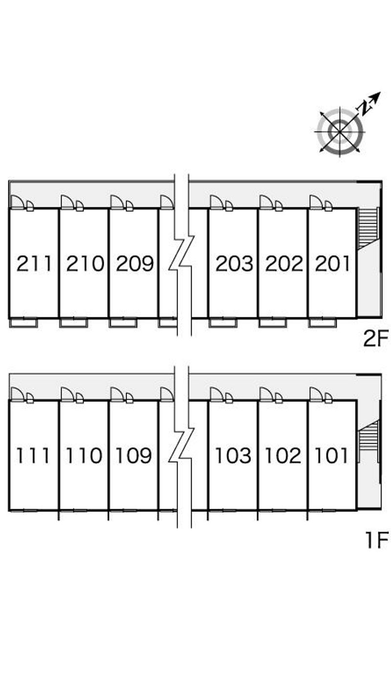 レオパレスティエラⅡ 間取配置図