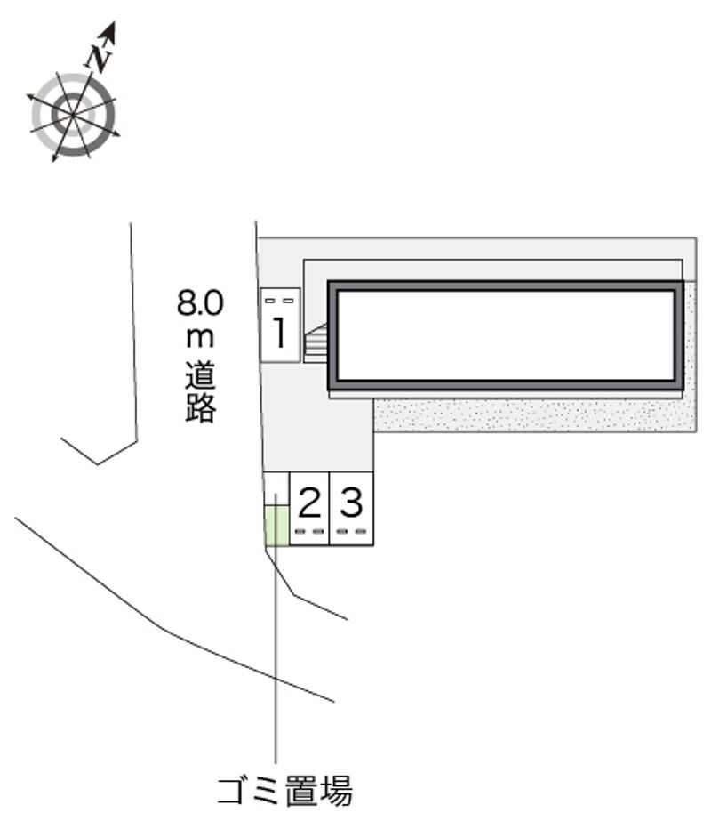 レオパレスＤＲＥＡＭ 配置図
