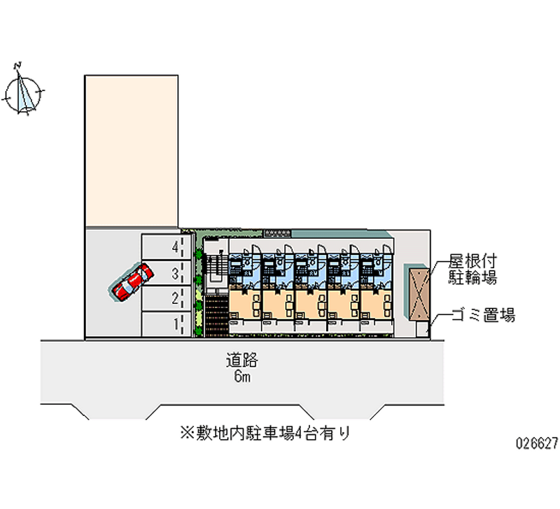 レオパレスヴィヴレⅡ 月極駐車場