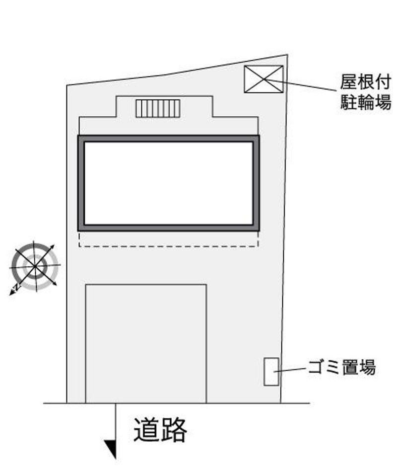 レオパレス中州 配置図