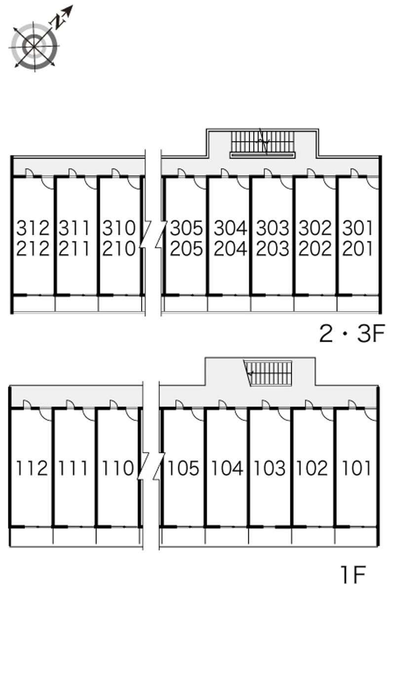 レオパレスヴァンⅡ 間取配置図