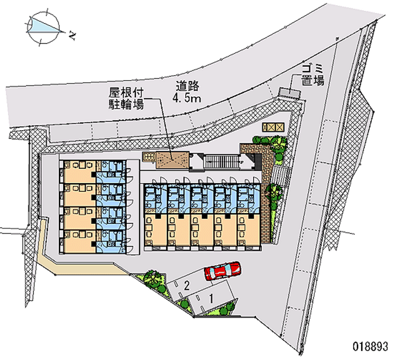 レオパレス日野ＯＧＭ 区画図