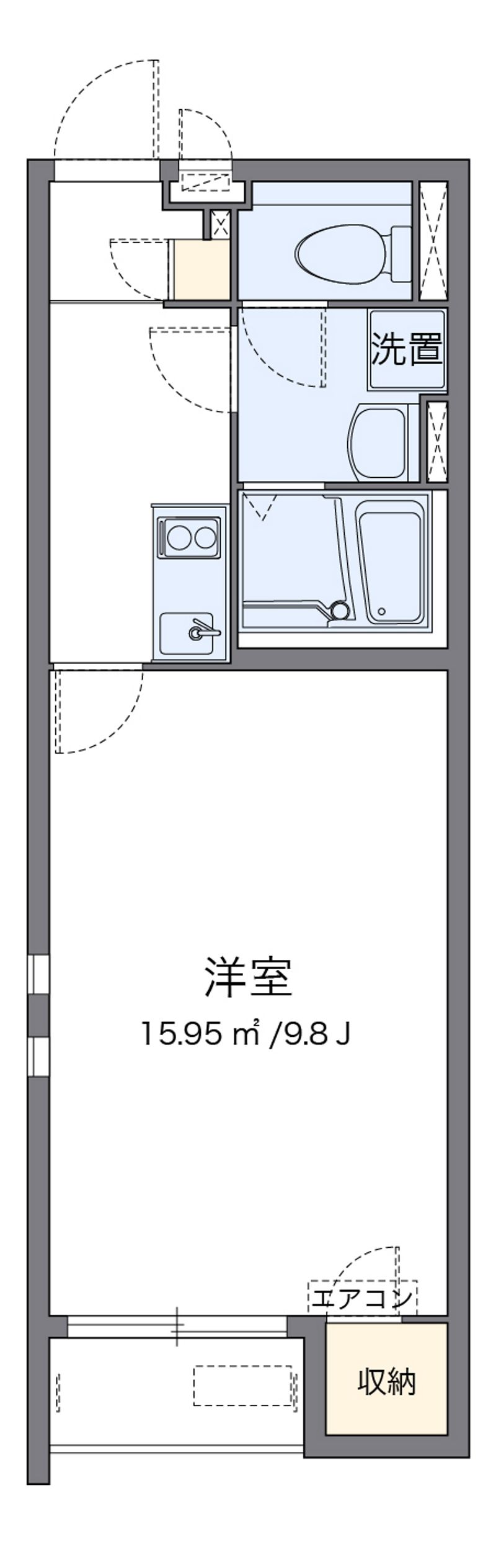 クレイノ西山 間取図
