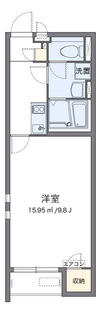 クレイノ西山 間取り図