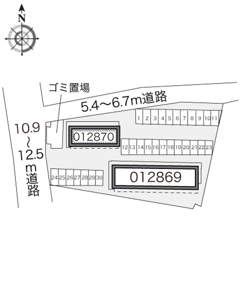 レオパレス八橋ＷＥＳＴ 配置図