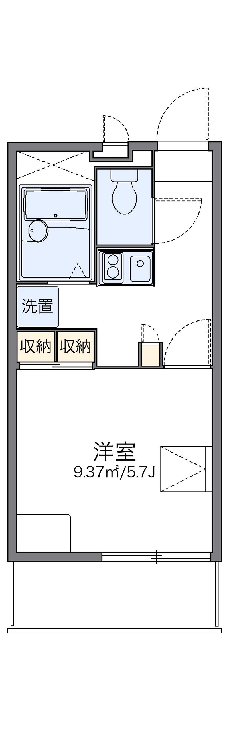 レオパレスエレガンスＫ 間取図