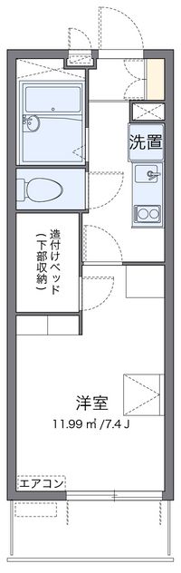 レオパレスガーデンハウス　Ｗ 間取り図