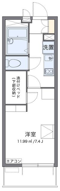 レオパレスガーデンハウス　Ｗ 間取図
