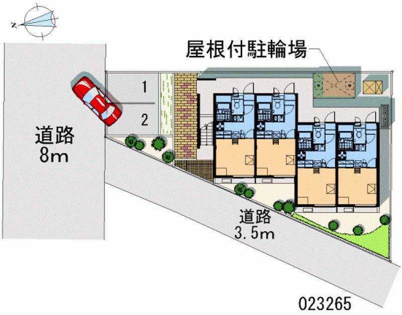 レオパレス時明 月極駐車場