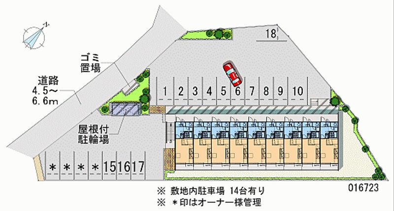 16723 Monthly parking lot