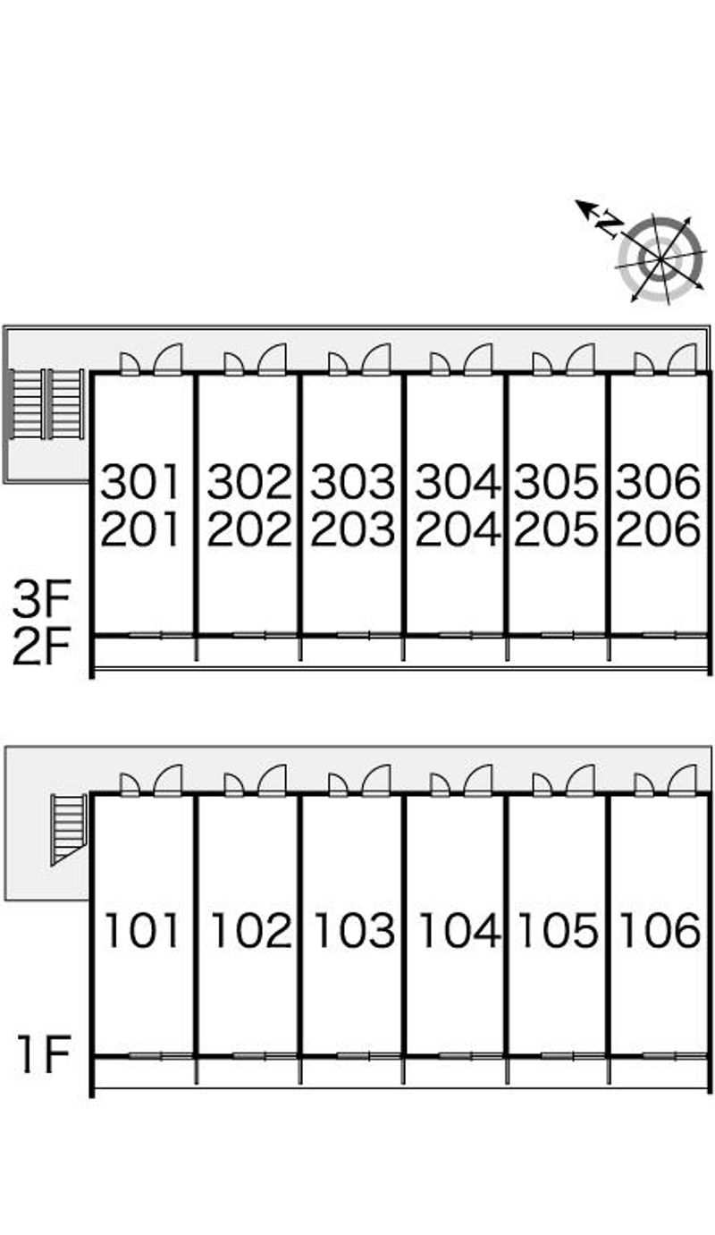 レオパレスエスペーロ 間取配置図